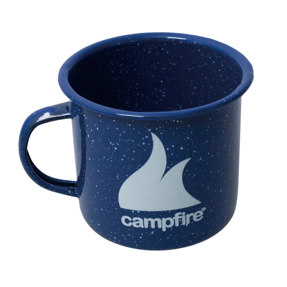 Campfire 9cm Enamel Mug - Blue 4 Campfire 9cm Enamel Mug - Blue - Image 2