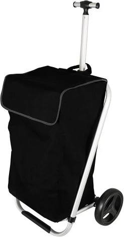 Karlstert Aluminium Shopping Trolley - Black