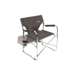 Coleman Directors Chair Plus + Side Table - Grey -Camping Equipment 1423240 2