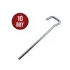 10 X Supa Peg Keyhead Galvanized Steel Tent Peg 12" 300mm X 8mm