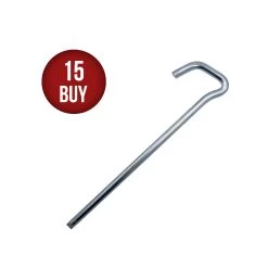 15 X Supa Peg Keyhead Galvanized Steel Tent Peg 12" 300mm X 8mm -Camping Equipment 148SPGx15 1