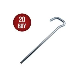 20 X Supa Peg Keyhead Galvanized Steel Tent Peg 12" 300mm X 8mm