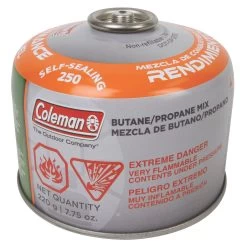 Coleman Self Sealing Gas Cartridge 250g