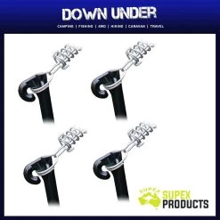 4 X Supex Trace Spring Ring -Camping Equipment 34Fx4 1