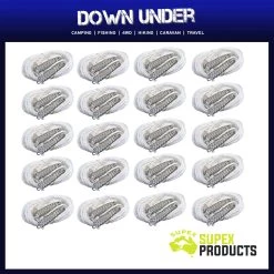 20 X Supex 6mm Double Guy Rope With Wood Runner And Spring
