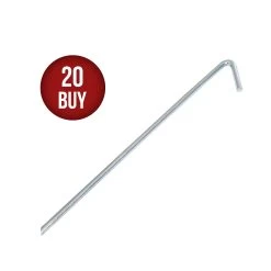 20 X Supex Steel Tent Peg 6.4mm X 225mm - Zinc Plated -Camping Equipment 39Bx20 1
