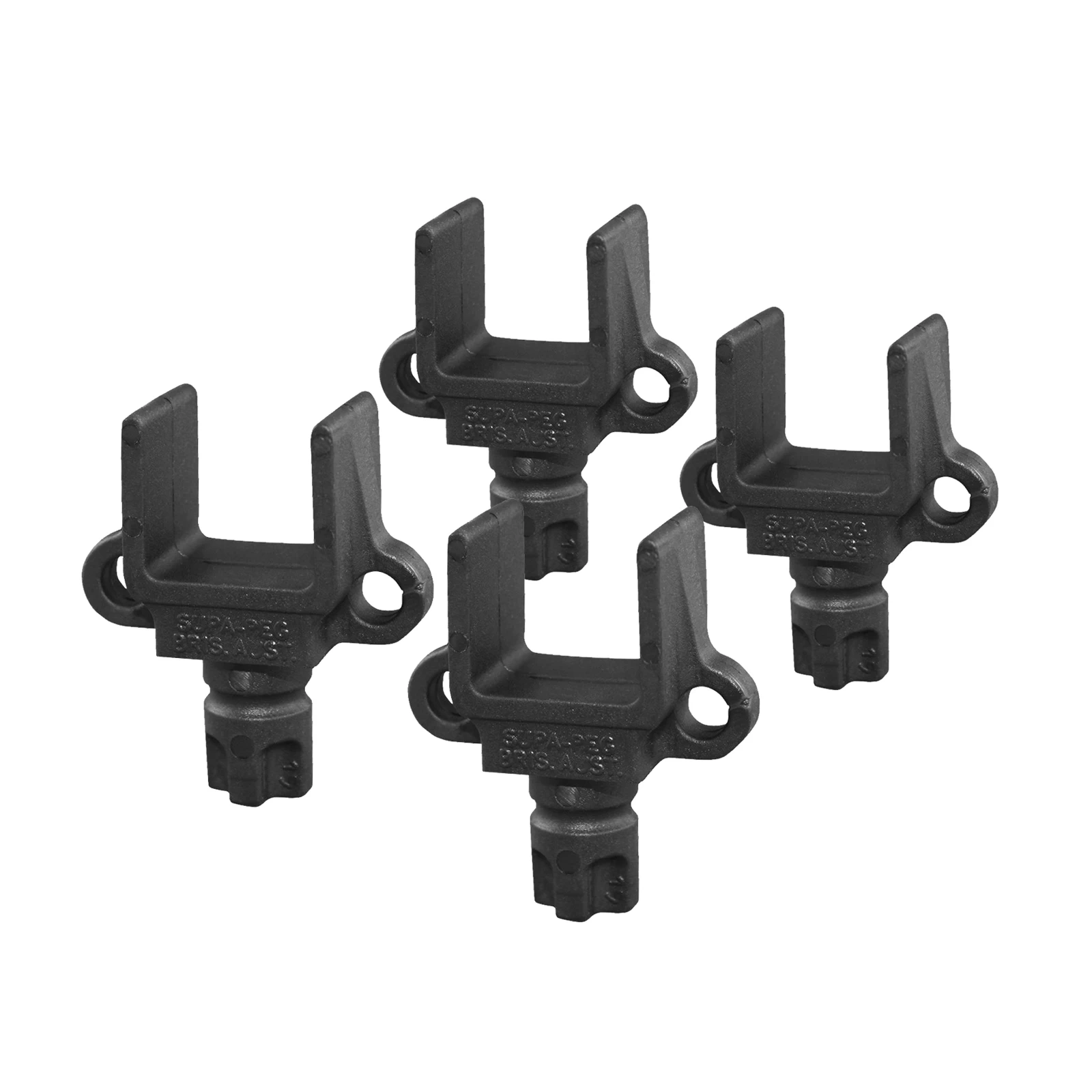 4 X Supa Peg U Clip Support Rail Bracket 19mm Square 4 4 X Supa Peg U Clip Support Rail Bracket 19mm Square - Image 2