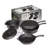Camp Chef 6 Piece Cast Iron Cooking Set 2 Camp Chef 6 Piece Cast Iron Cooking Set -Camping Equipment CBOX6
