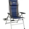 Oztrail Cascade Deluxe 8 Position Recliner Chair With Side Table -Camping Equipment FCA CAS8T E