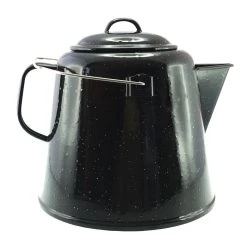 Falcon Enamel Jumbo Kettle Black/White Speckle 22cm 4.5L