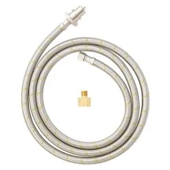 Gasmate Bayonet Braided Hose 10mm X 2000mm Male