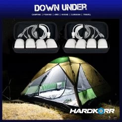 2 X Hard Korr U-Lite 4 Pack Colour Universal LED Lanterns With Inbuilt Lithium Batteries