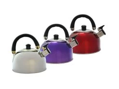 Outdoor Connection Whistling Kettle 2.5L Stainless Steel - Red