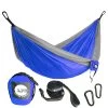 Lazi Pro Parachute Hammock Double - Blue/Grey 1 Lazi Pro Parachute Hammock Double - Blue/Grey -Camping Equipment LP DH B G