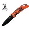 Elk Ridge Orange Camo Folding Knife - ER134RCB