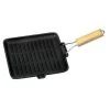 Campfire 28cm Square Frypan Griddle With Folding Handle -Camping Equipment P116SF G