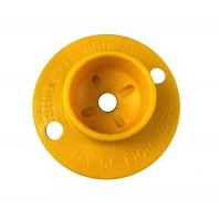 Supa Peg Plastic Pole Plate - Yellow
