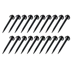 20 X Supa Peg 370mm Black Sand Peg -Camping Equipment PLB166x20 1
