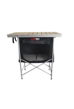 Black Wolf Camp Cupboard With Bamboo Top