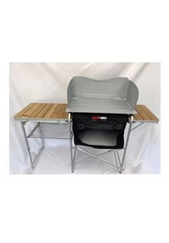 Black Wolf Camp Kitchen With Bamboo Top
