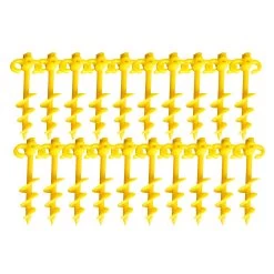 20 X Supa Peg 300mm Screw Peg - Yellow - Polycarbonate 5 20 X Supa Peg 300mm Screw Peg - Yellow - Polycarbonate -Camping Equipment SSTPPCY300x20 1