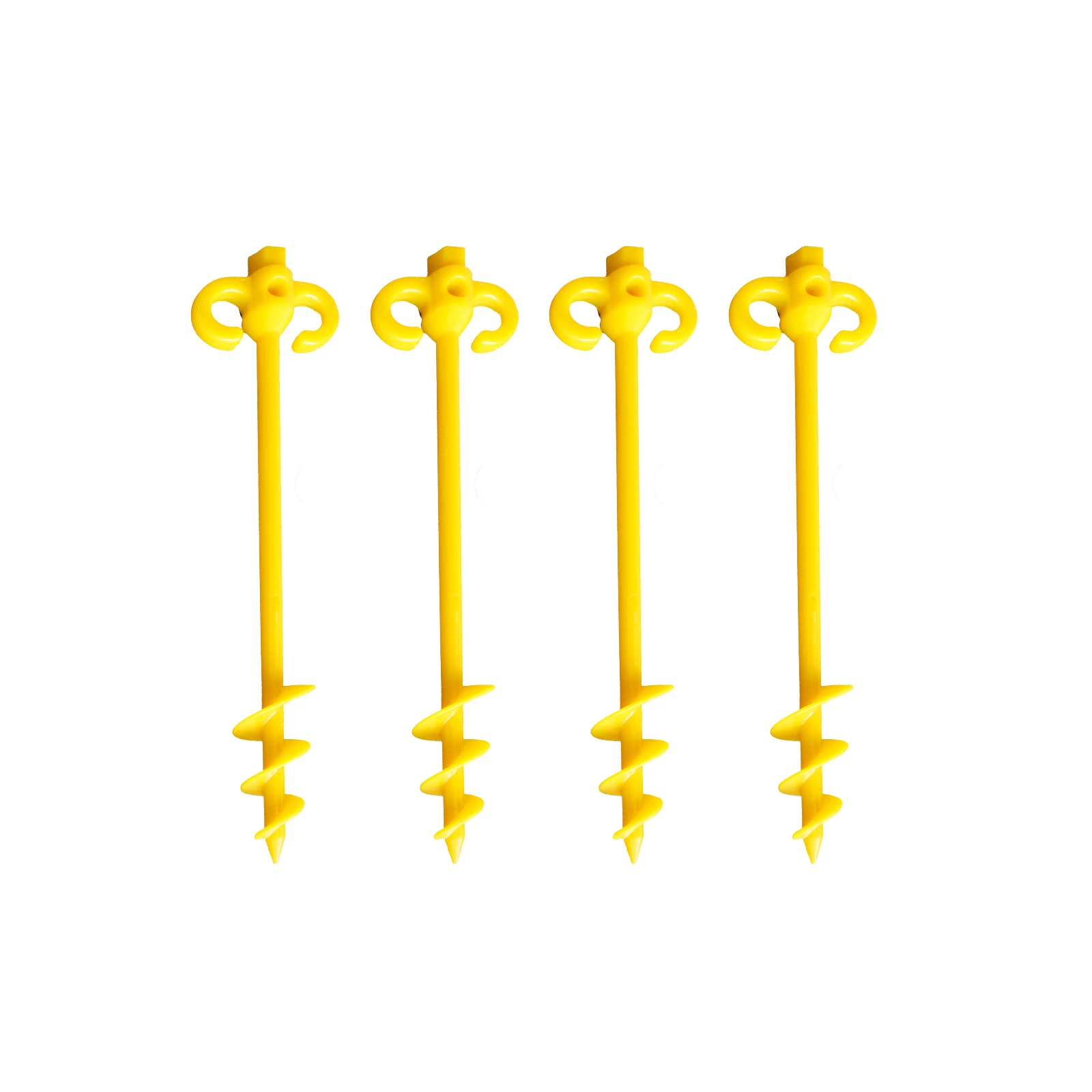 4 X Supa Peg 500mm Screw Peg - Yellow - Polycarbonate 4 4 X Supa Peg 500mm Screw Peg - Yellow - Polycarbonate - Image 2