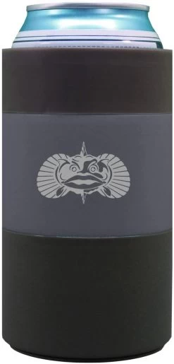 Toadfish Non-tipping Can Cooler - Graphite 11 Toadfish Non-tipping Can Cooler - Graphite -Camping Equipment TFCCOOLER GRAPHITE 4