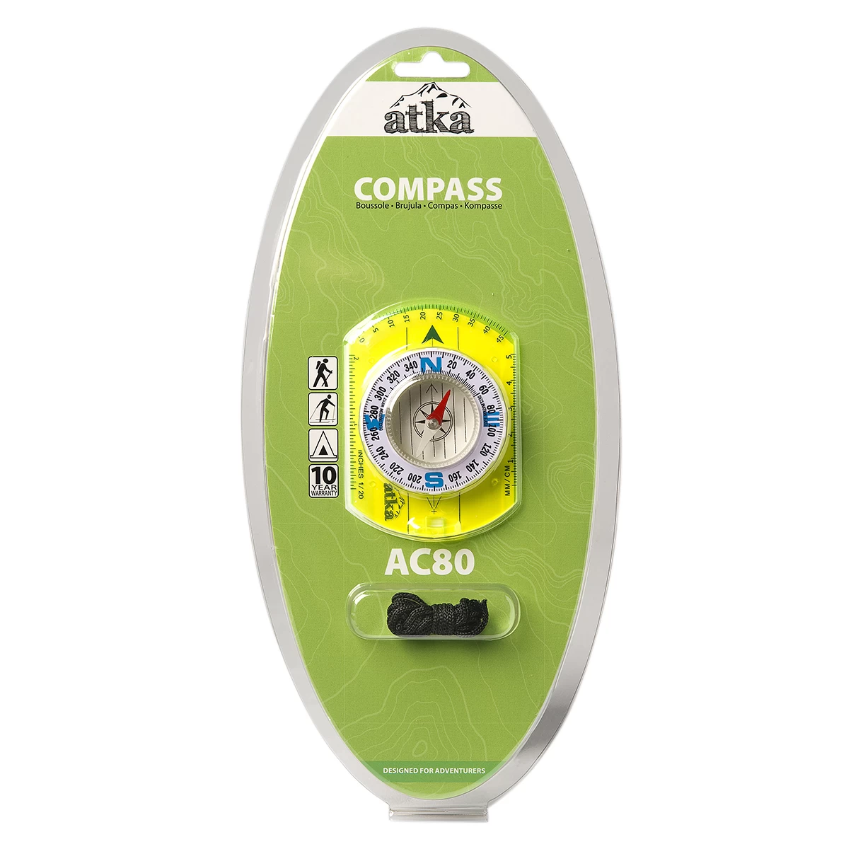 Atka AC80 Baseplate Compass 4 Atka AC80 Baseplate Compass - Image 2