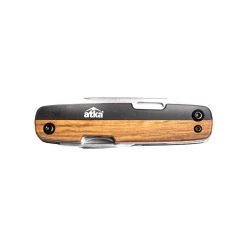 Atka EDC Multipurpose Tool With Knife - Black Olive Wood